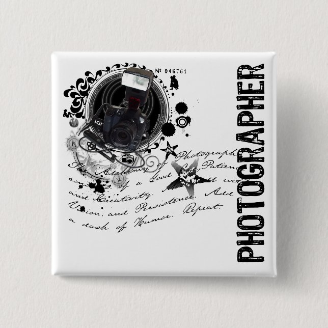 Alchemy of Photography (Photographer) Button (Front)