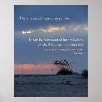 Alchemy Of Sorrow Beach Sunrise Print by debinSC at Zazzle