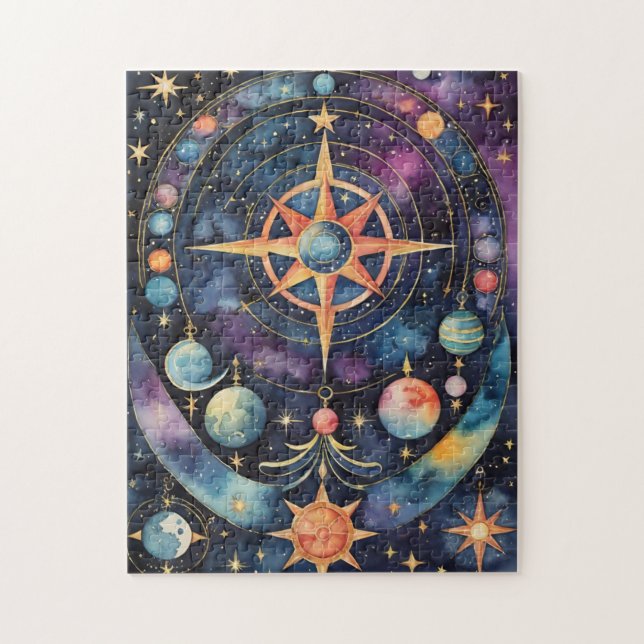 Alchemy of the Stars Celestial Fantasy Mystical Jigsaw Puzzle (Vertical)