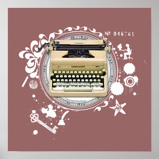 Alchemy of Writing Typewriter Poster (Front)