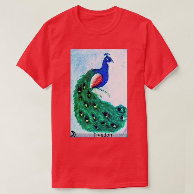 Alchemy Oracle card peacock fantasy witchcraft T-Shirt (Design Front)