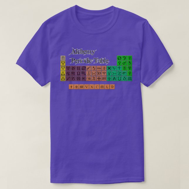 Alchemy Periodic Table T-Shirt (Design Front)