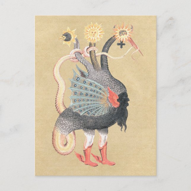 Alchemy Python Dragon Color Postcard (Front)