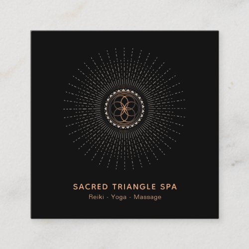  Alchemy Shaman Sacred Geometry Mandala Square Business Card