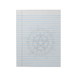 Alchemy Symbol Pentacle Wiccan Legal Notepad