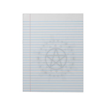 Alchemy Symbol Pentacle Wiccan Legal Notepad by gothicbusiness at Zazzle