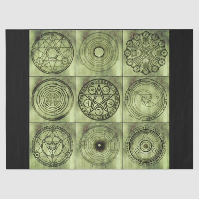 alchemy symbols tissue paper (Front)