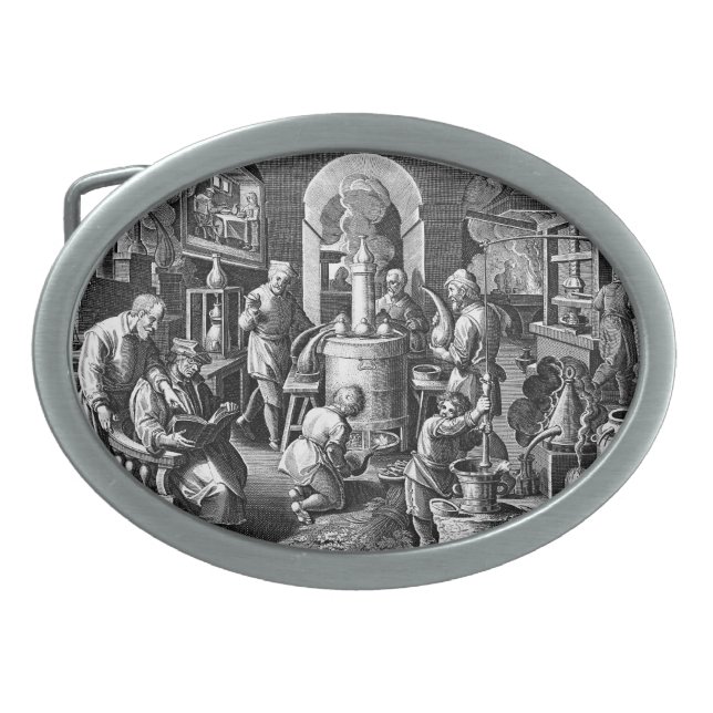 Alchemy Tools of Distillation Belt Buckle (Front)