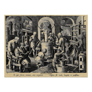 Alchemy Tools of Distillation Poster