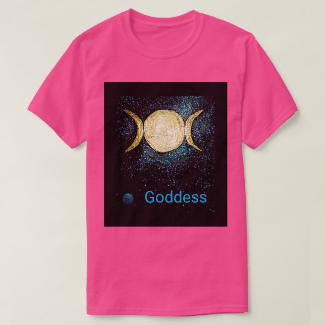 Alchemy triple moon goddess Oracle card design T-Shirt (Design Front)