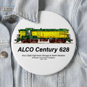 Alco C-628 aka Alco Century 628 Diesel Locomotive Button