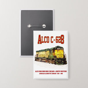 Alco C-628 aka Alco Century 628 Diesel Locomotive Button