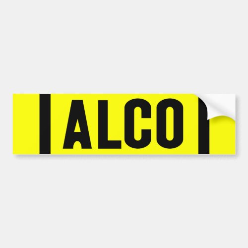 ALCO _ Powered by Alco Locomotive Company Bumper Sticker