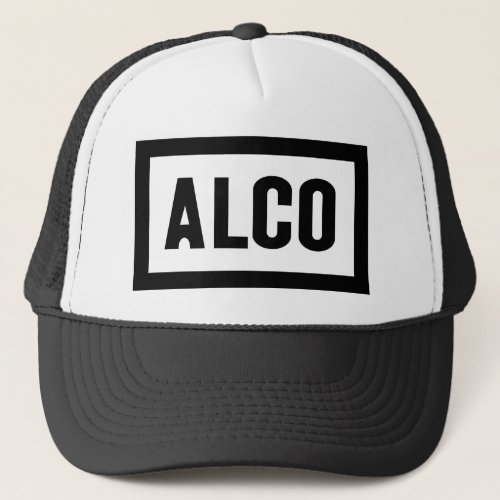 ALCO _ Powered by Alco Locomotive Company Trucker Hat