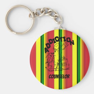 Alcohol Addiction Counselor Key Chain