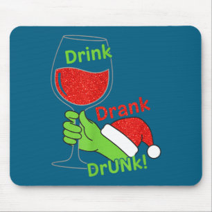 Alcohol &amp; Tails Drink Drank Drunk! Funny Chris Mouse Pad