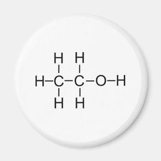 Alcohol - Chemical Formula Magnet