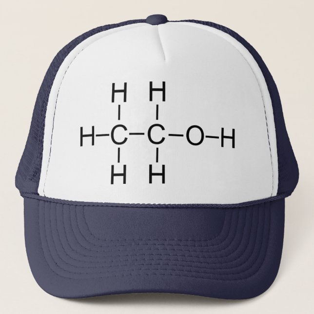 Alcohol - Chemical Formula Trucker Hat (Front)