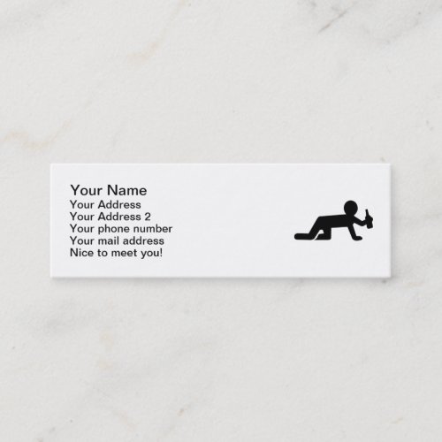 Alcohol drunk business cards