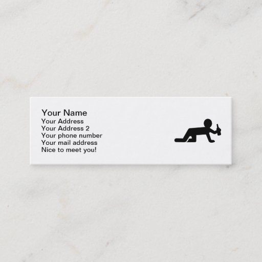 Customizable Alcohol drunk business cards
