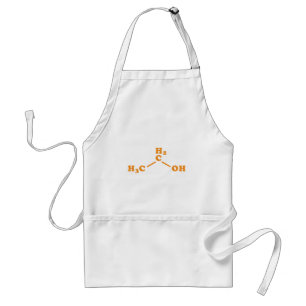 Alcohol Ethanol Molecular Chemical Formula Adult Apron