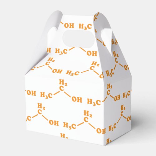 Alcohol Ethanol Molecular Chemical Formula Favor Boxes