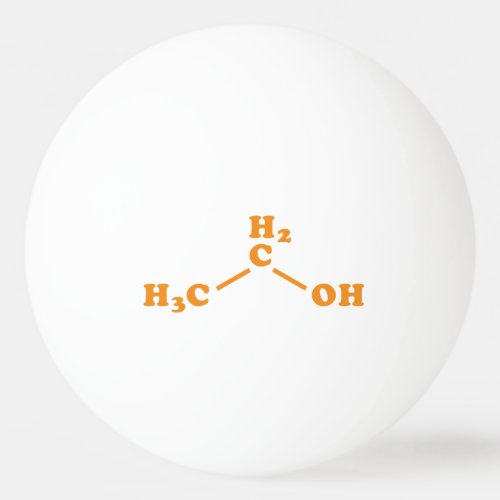 Alcohol Ethanol Molecular Chemical Formula Ping Pong Ball