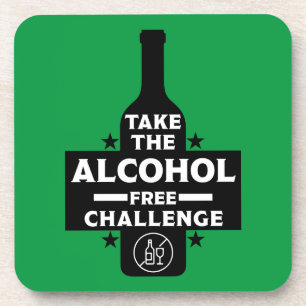 Alcohol Free And Sober Beverage Coaster
