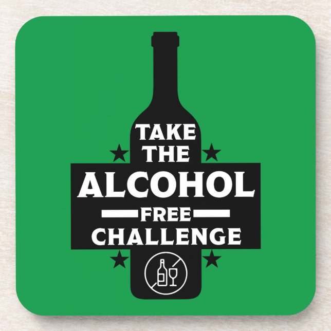 Alcohol Free And Sober Beverage Coaster (Front)