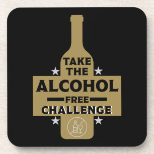 Alcohol Free And Sober Beverage Coaster