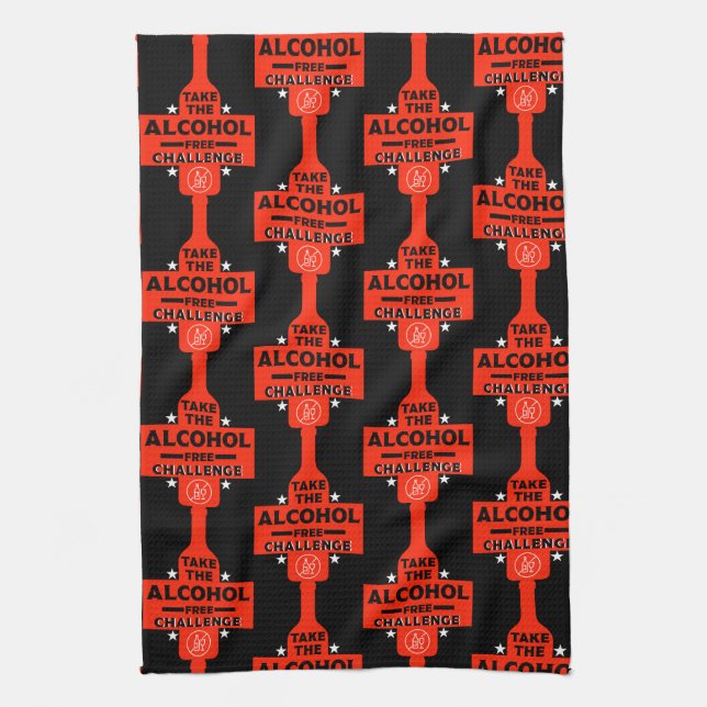  Alcohol Free And Sober Kitchen Towel (Vertical)