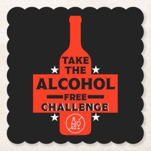  Alcohol Free And Sober Paper Coaster