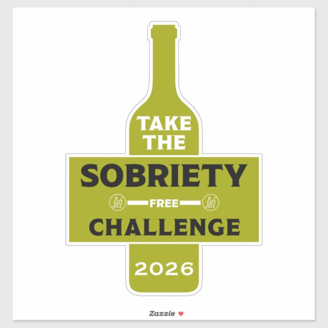  Alcohol Free And Sober Sticker (Sheet)
