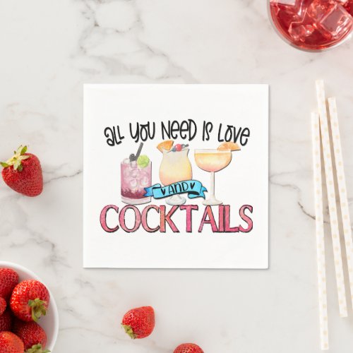 Alcohol Humor Cocktail Napkins