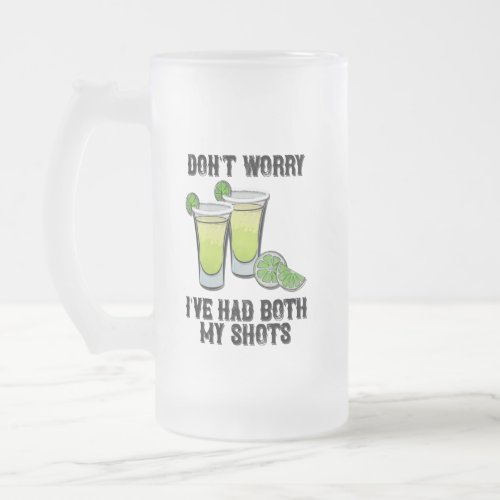 Alcohol Humor Frosted Beer Mug 