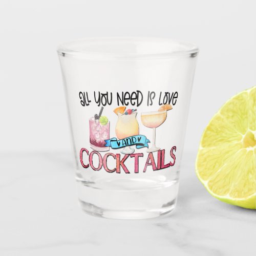 Alcohol Humor Shot Glass 