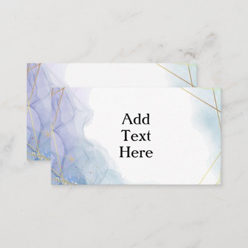 Alcohol Ink and Gold Stripes  Enclosure Card
