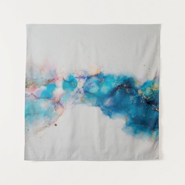 Alcohol Ink Art. Abstract painting. Alcohol Ink ba Tapestry (Front)