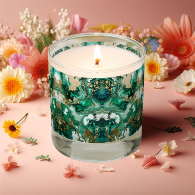 Alcohol Ink Art Mixing Liquid Paint Scented Candle (Creator Uploaded)