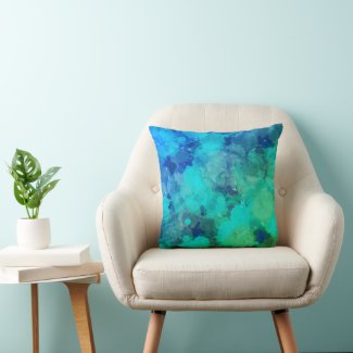 Alcohol Ink Art Purple Turquoise Aqua Abstract