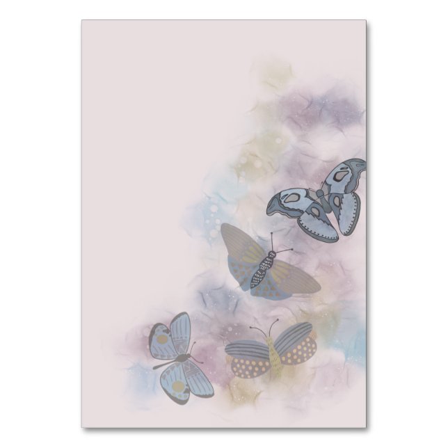 Alcohol Ink Butterflies  Table Number (Front)