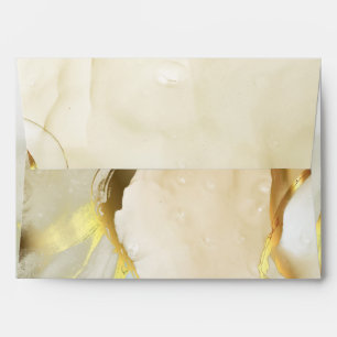 Alcohol Ink Gold Chic Elegant Envelope
