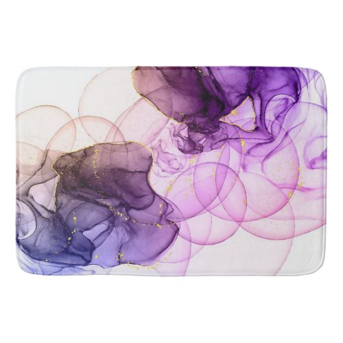 Alcohol Ink Interior Design Home Glitter Marble Bath Mat