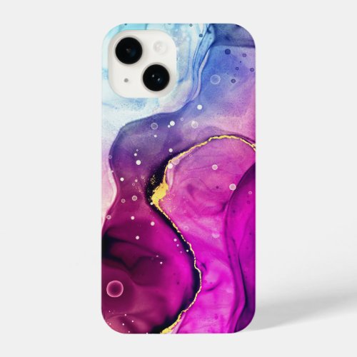 Alcohol Ink Pink Purples and Blues Phone Case