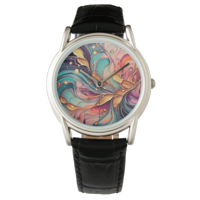 Alcohol Ink Watch (Front)