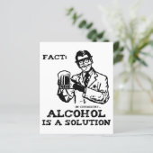 Alcohol is a Solution in Chemistry Retro (Standing Front)