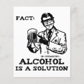 Alcohol is a Solution in Chemistry Retro (Front)