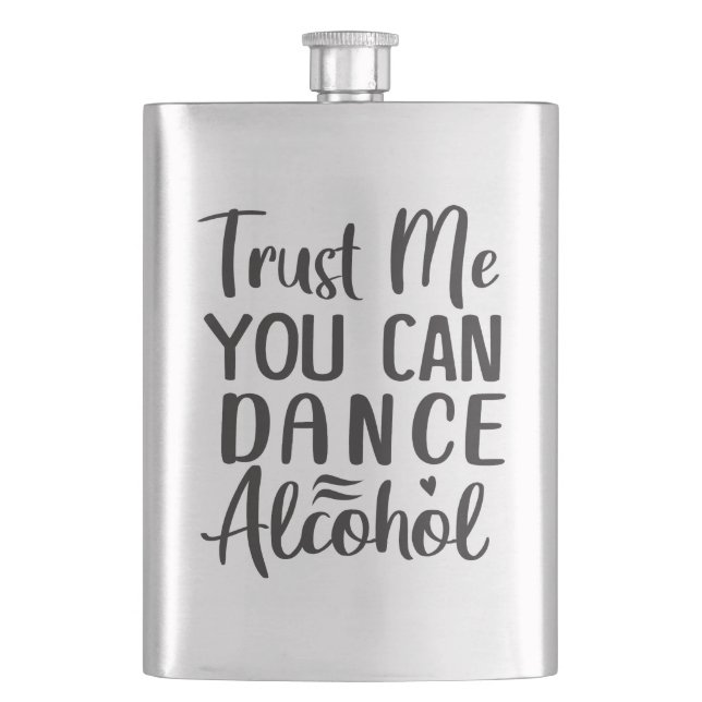Alcohol Quotes Flask (Front)