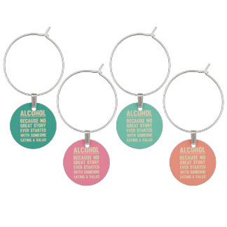 Alcohol - Set of Four Charms