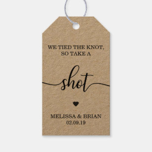 OF04 Personalised Wedding Favour Tag Take a Shot